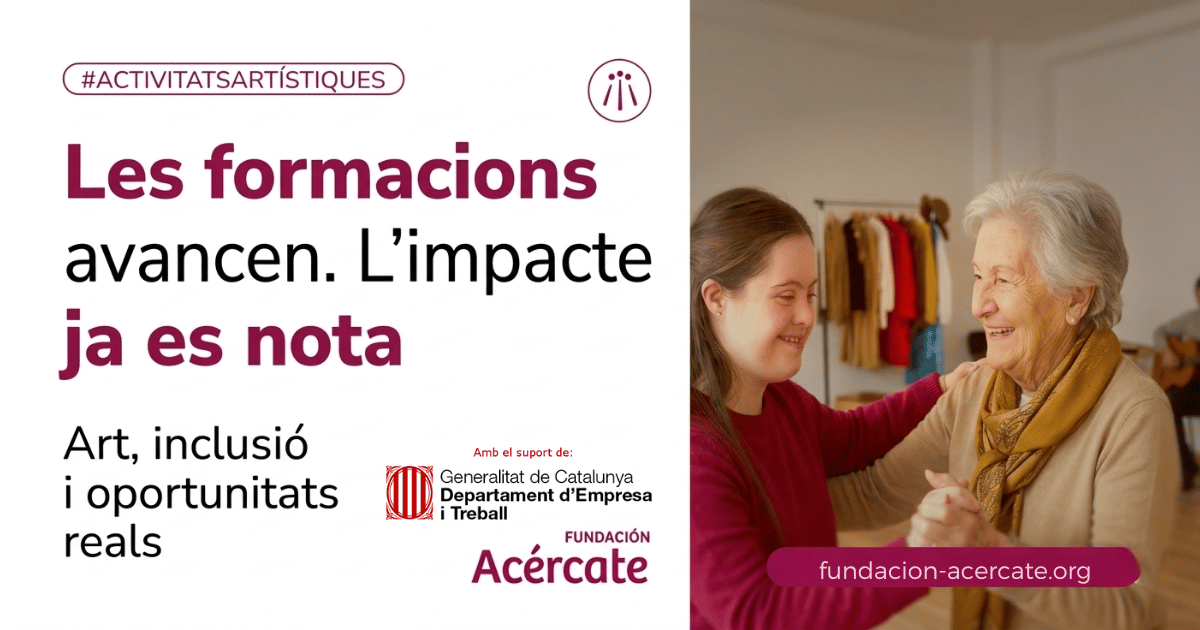 Les formacions avancen: activitats artístiques que generen inclusió i oportunitats