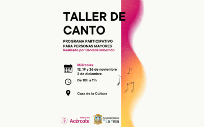 Taller de Canto para Personas Mayores
