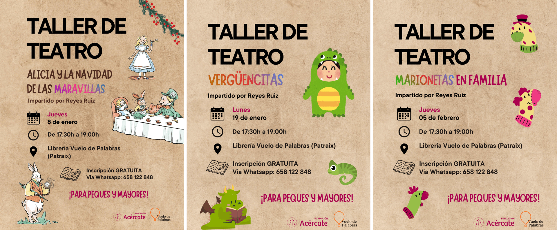 Arrancamos 2026 con teatro para todas las edades: creatividad, juego y comunidad