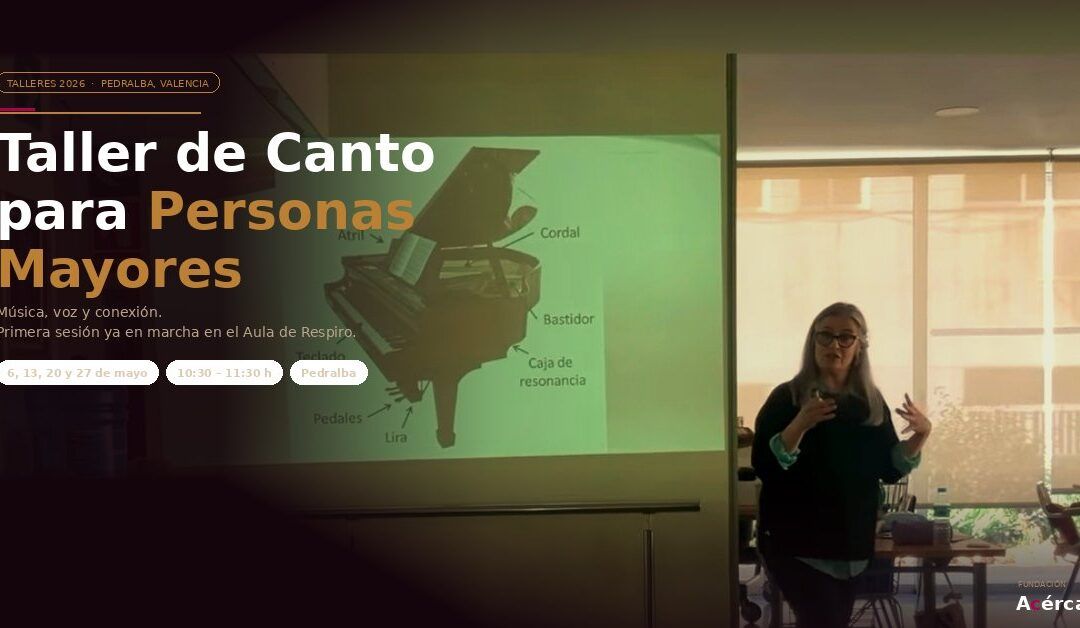 Arrancamos los Talleres de Canto 2026: música y bienestar para personas mayores en Pedralba