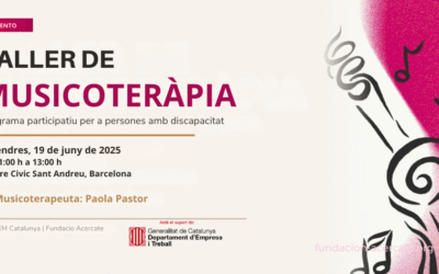 Taller de Musicoterapia para personas con discapacidad – ASEM Catalunya y Fundación Acércate