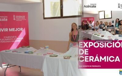 Exposición de cerámica en Cortes de Arenoso: el arte que une a nuestros mayores